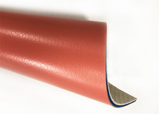 Red Color 5.5mm Semi Matt Pvc Vinyl Flooring Planks